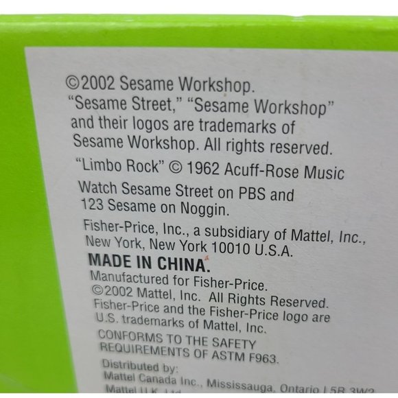 Fisher Price Limbo Elmo Dance Sesame Street 2002 NIB Needs Batteries - Picture 10 of 11
